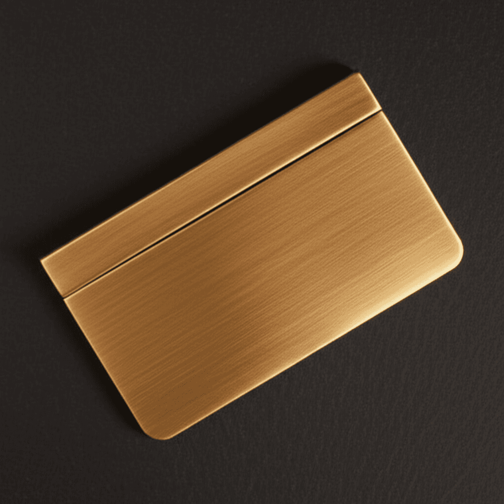 Brushed Brass Cardholder thumbnail 3