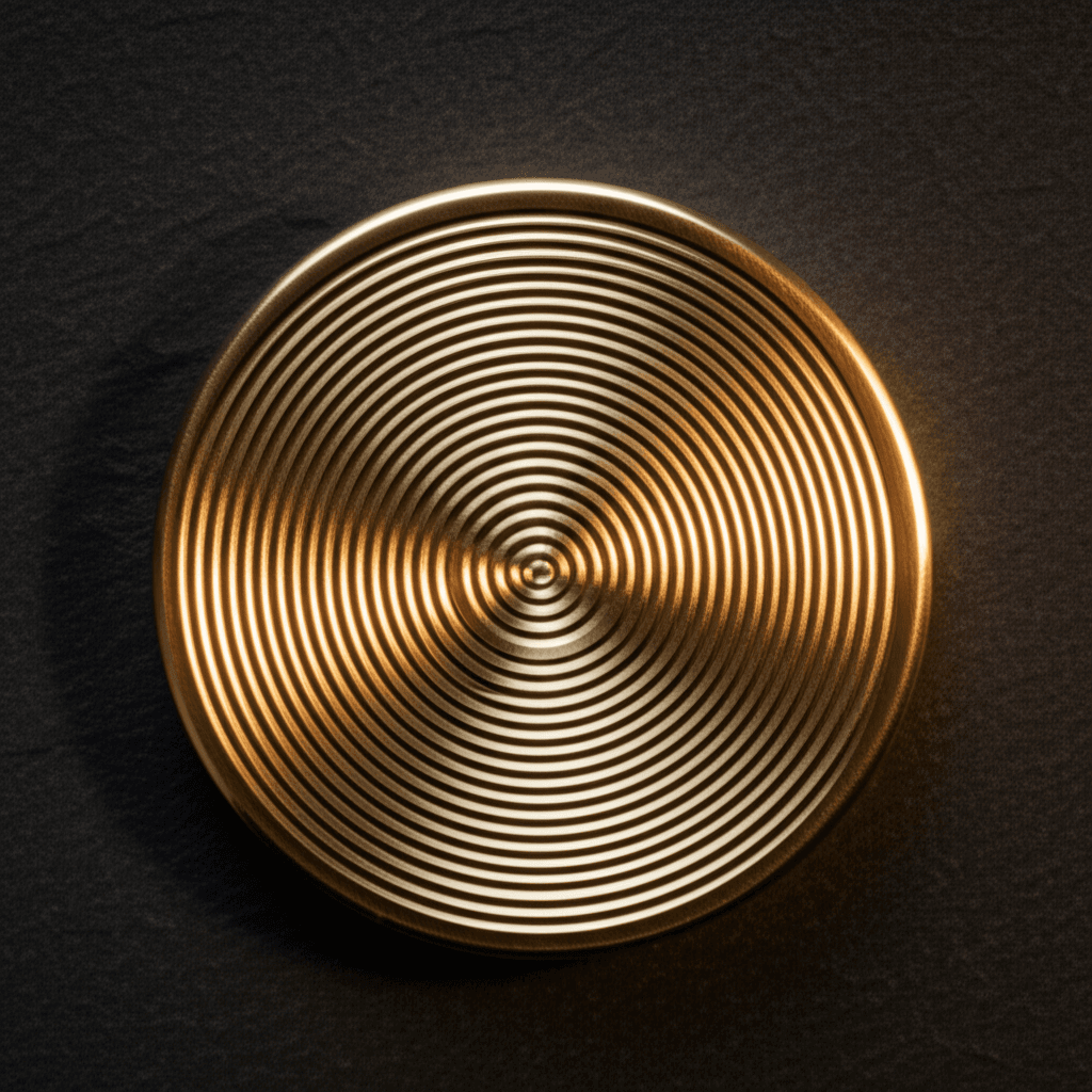 Brass Haptic Worry Coin thumbnail 3
