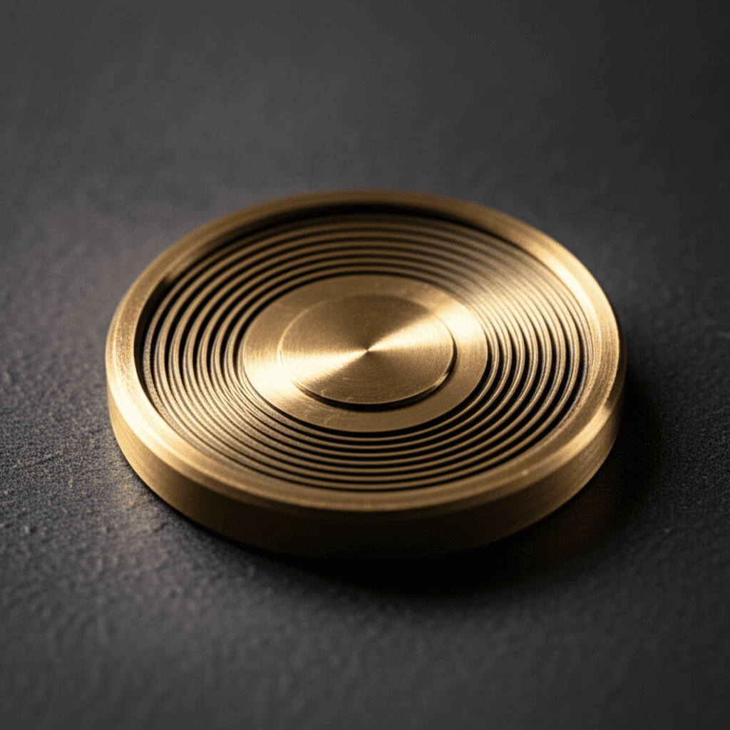Brass Haptic Worry Coin thumbnail 2