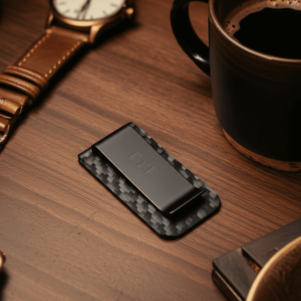 Carbon Fiber Money Clip thumbnail 4