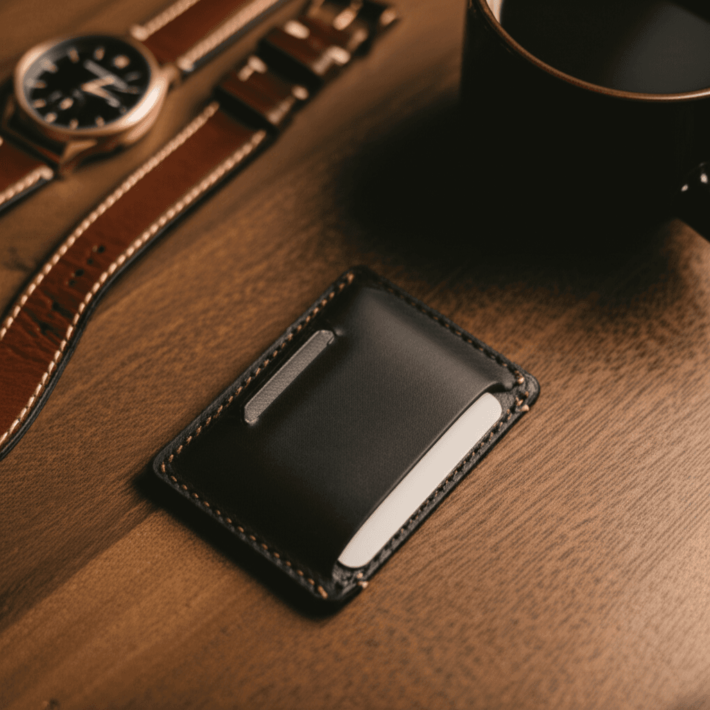 Leather Pull-Tab Wallet thumbnail 4