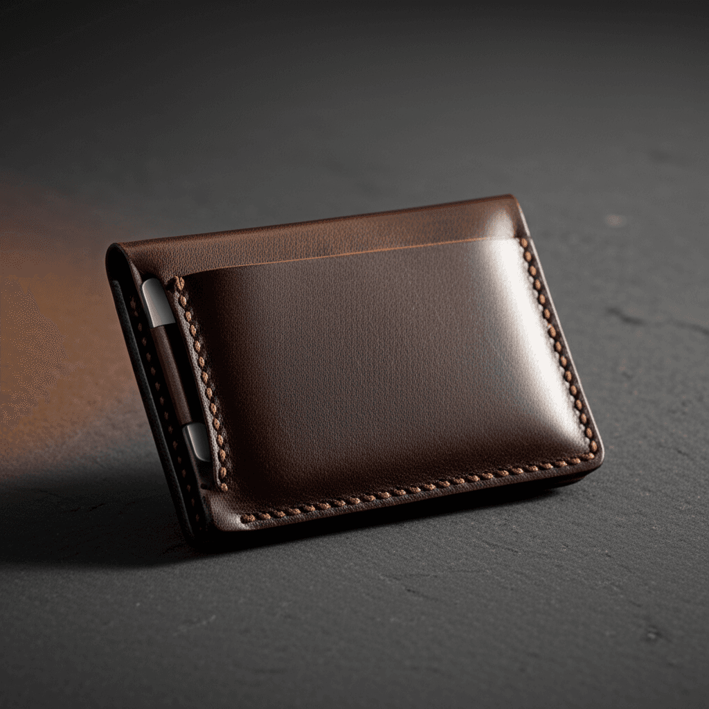 Leather Pull-Tab Wallet