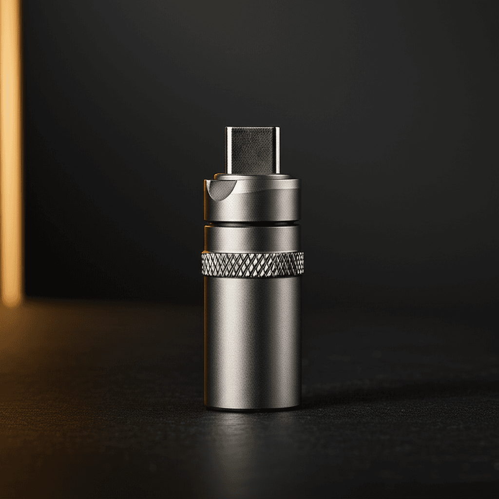 Titanium USB-C Storage Capsule